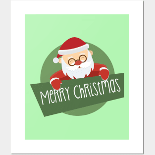 Merry Christmas Santa Posters and Art